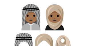 emoticono con velo hijab